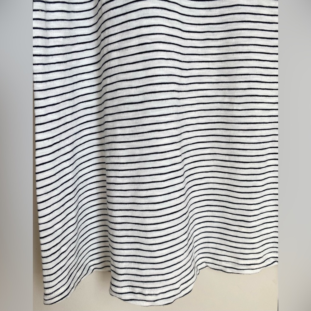 Boden White and Black Striped Sleeveless Beach Top - Picture 6 of 8